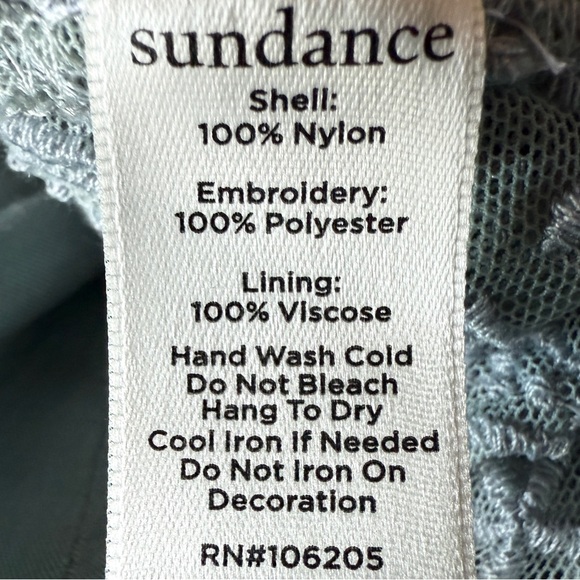 Sundance Catalog Blue Lace Windflower Whisper Dress Size Medium - Picture 11 of 11